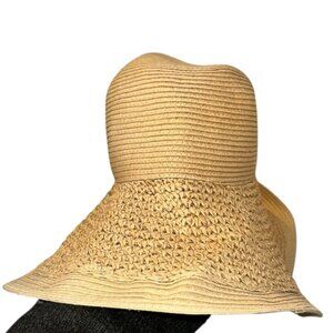J. Crew as new 2 weave straw hat one size